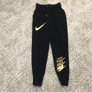 Nike gold sweatpants